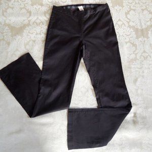Zinc Dark Brown Cotton Blend Stretch Pants 7 (S)